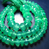 10 INCHES - GREEN ONYX - SO GORGEOUS EMARALD GREEN COLOUR- MICRO FACETED BIGGER SIZE RONDELLES GORGEOUS QUALITY - 6 MM TO 7 MM APPROX